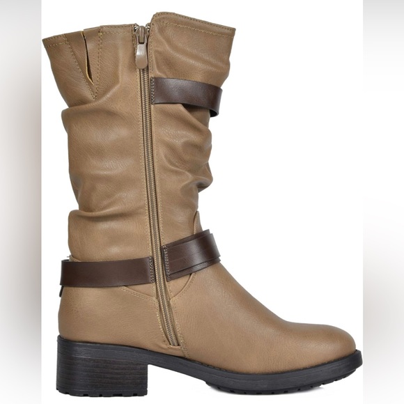 Mid Calf Riding Winter Boots - Picture 3 of 7